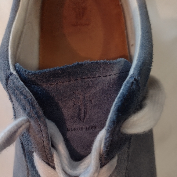 Frye Men's Blue Suede Sneakers - Picture 13 of 16